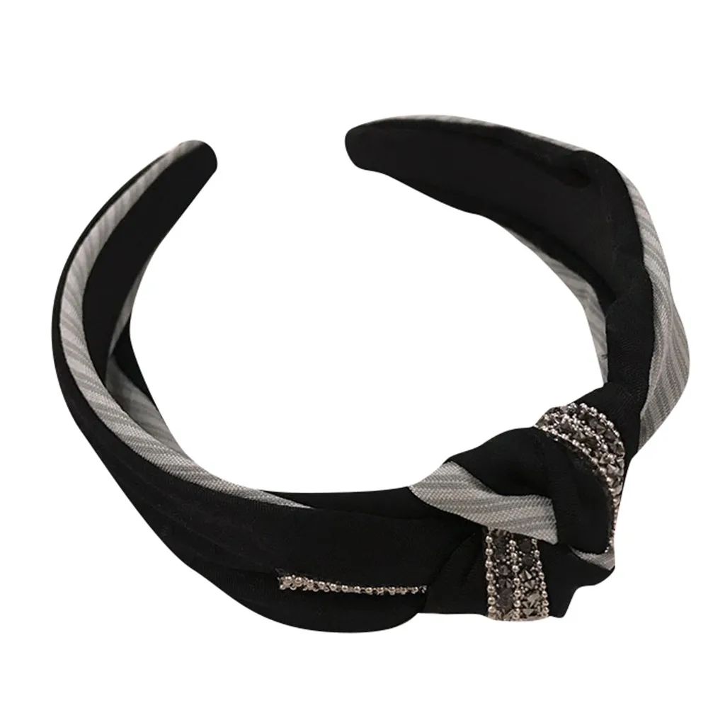 Feitong Для женщин Головные уборы Кристалл повязка широкая ткань Hairband руководитель Обёрточная бумага волос аксессуары специальные styel милые Головные уборы# y10