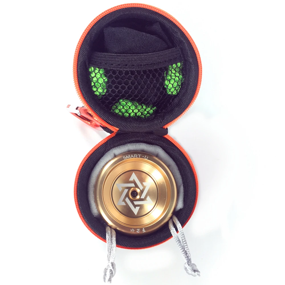 Cool Aluminum Professional YoYo Ball Bearing String Trick Alloy Gold Chinese Yo Yo Set