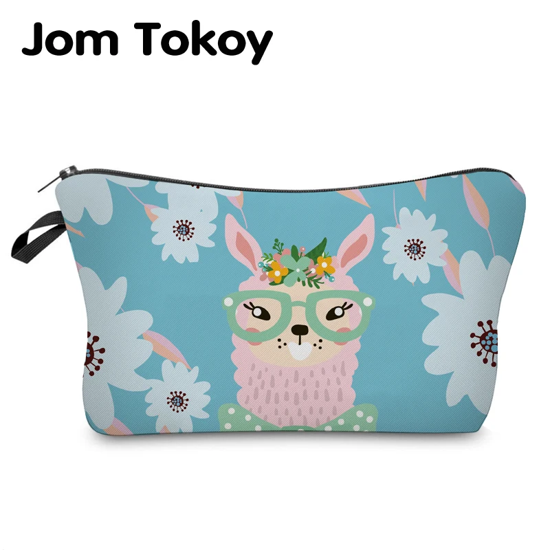 Jom Tokoy Косметичка органайзер косметичка с принтом ламы модная женская брендовая