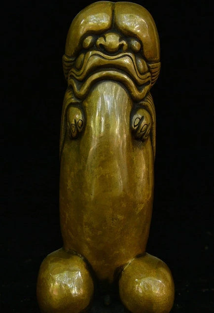 Китайский чистый Бронзовый генитальный орган репродуктивные органы гениталии