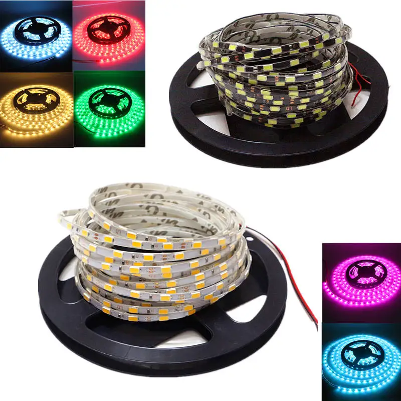 1 м 5 60 светодиодов/м IP67 водостойкая Светодиодная лента RGB SMD5630 12В Диодная для