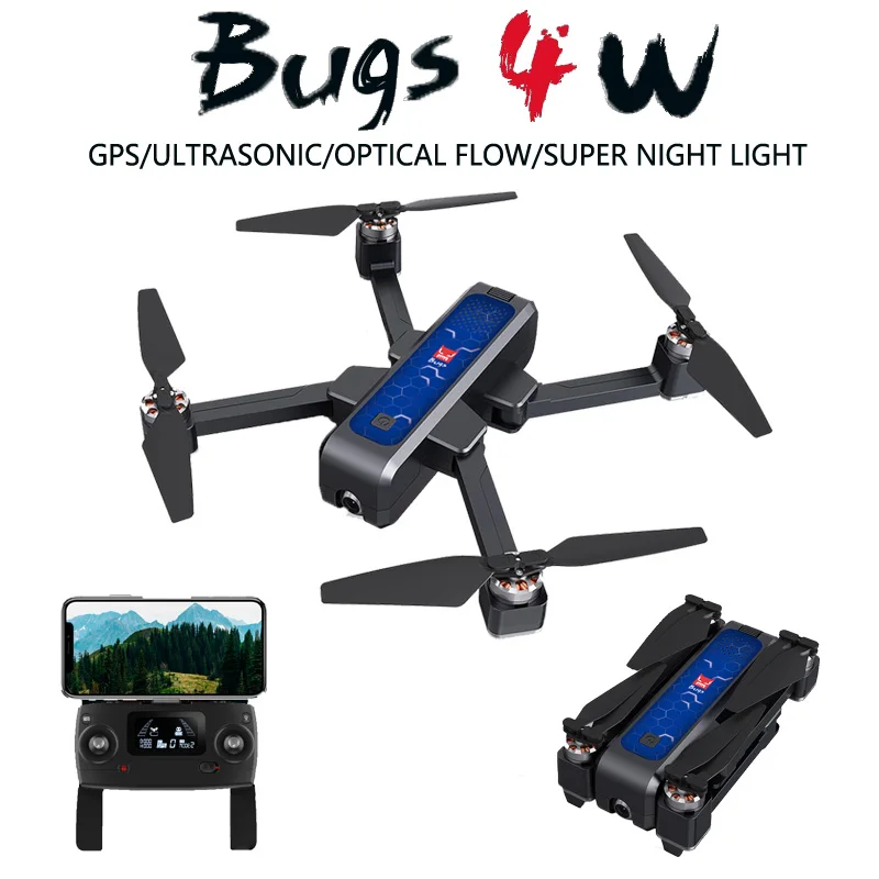  MJX Bugs 4W B4W GPS RC Drone With 4K HD Camera Brushless Dron Foldable 5G WIFI FPV Quadcopter 1.6KM