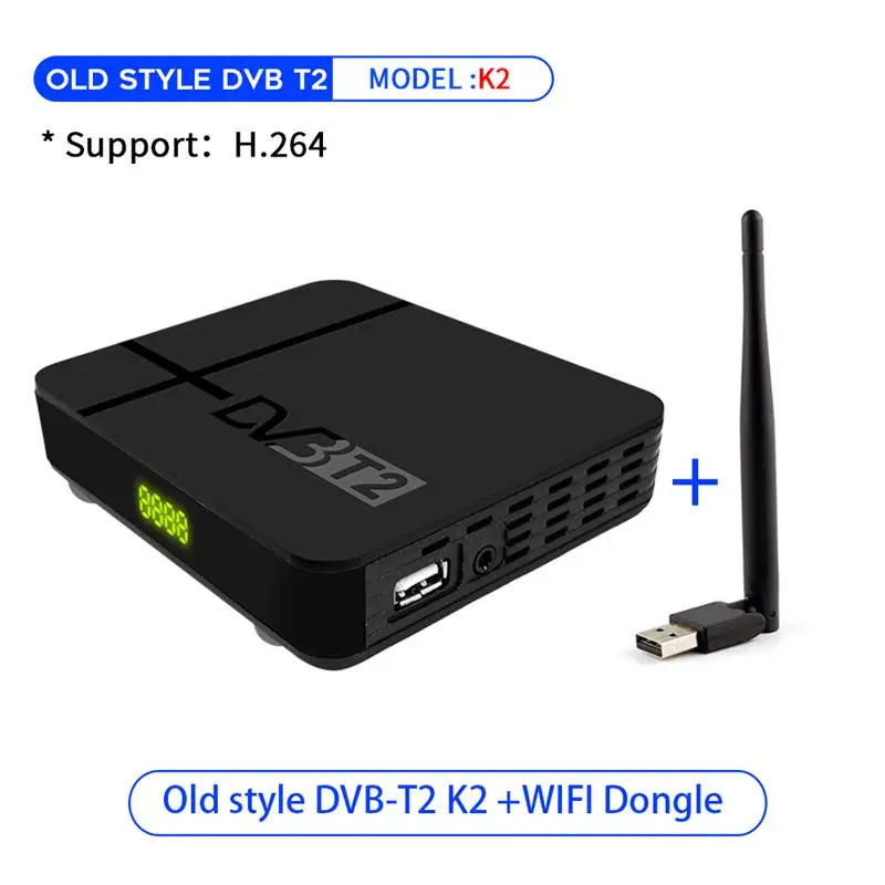 Vmade новейший Full HD DVB-T2 K2 MAX ТВ приемник встроенный RJ45 LAN Поддержка YouTube PVR H.265 1080p DVB T2 телеприставка+ USB wifi - Цвет: K2-USB WIFI