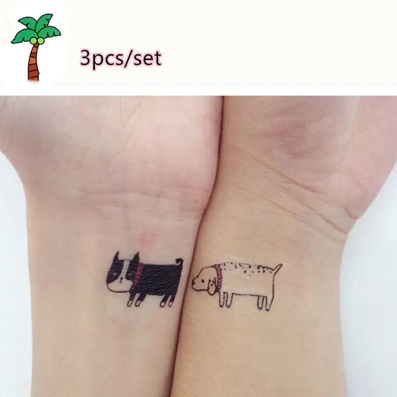 1634 Imperméable à Leau De Tatouage Pâte Mâle Et Femelle Chiens Ont Suivi Le Chat De Tatouage Pâte 3 Pcsensemble In Tatouages éphémères From