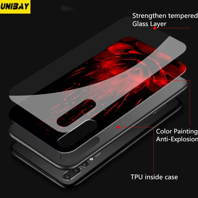 Huawei P20 Pro Tempered Glass Back Cover 9h Anti Explode Case For Huawei P20 Lite Hard Case Huawei Nova 3e P20 Case Cover Fitted Cases Aliexpress