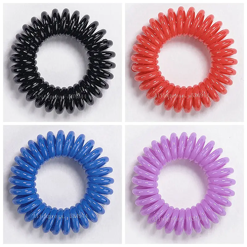 Fashionable hair bands, jelly color, the solid color, telephone line