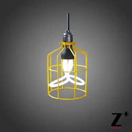 

Industrial Edison Pendant light Vintage lamp iron cage three color Free shipping