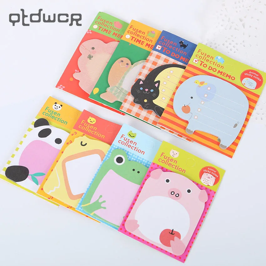 

Kawaii Unique Scrapbooking Forest Animal Series Staicker Office Supplies Flags Memo Book Marker Sticky Notes