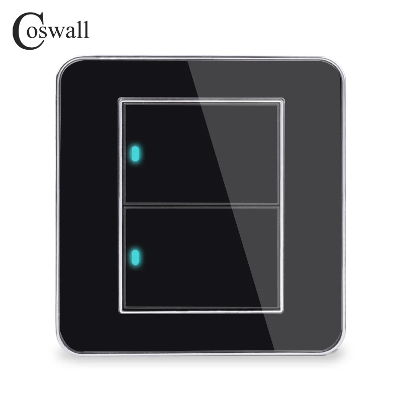 Производитель Coswall бренд 2 Gang 1 Way случайный клик вкл/выкл настенный высветильник