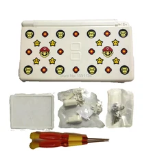 Популярное белое Цвет чехол подходит для nintendondsl Замена Интимные аксессуары В виде ракушки крышка Корпус выполните Корпус с MARS Bros мира логотип