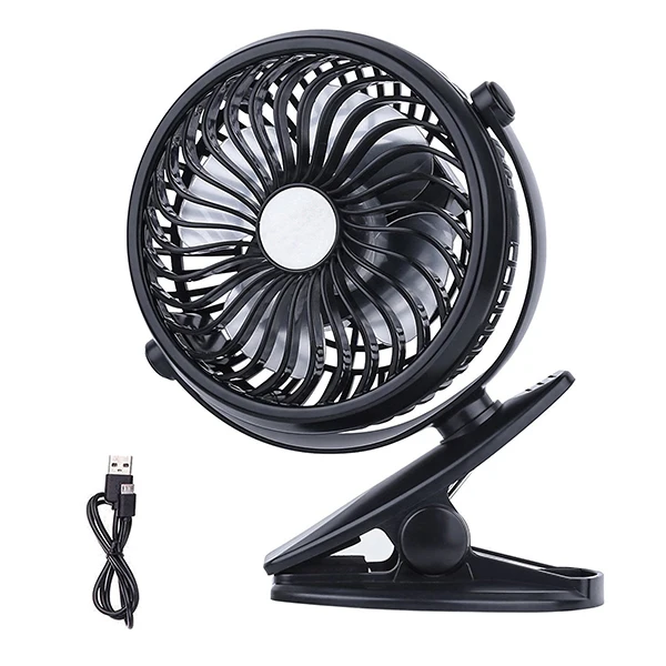 

Colorful Clip On Fan USB Clip Desk Personal Fan Rotatable Fans for Baby Stroller Home Office Outdoor