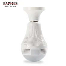 Daytech 1080P HD 360 degree Wireless IP Camera Bulb Light Fish Eye Surveillance CCTV Camera Home