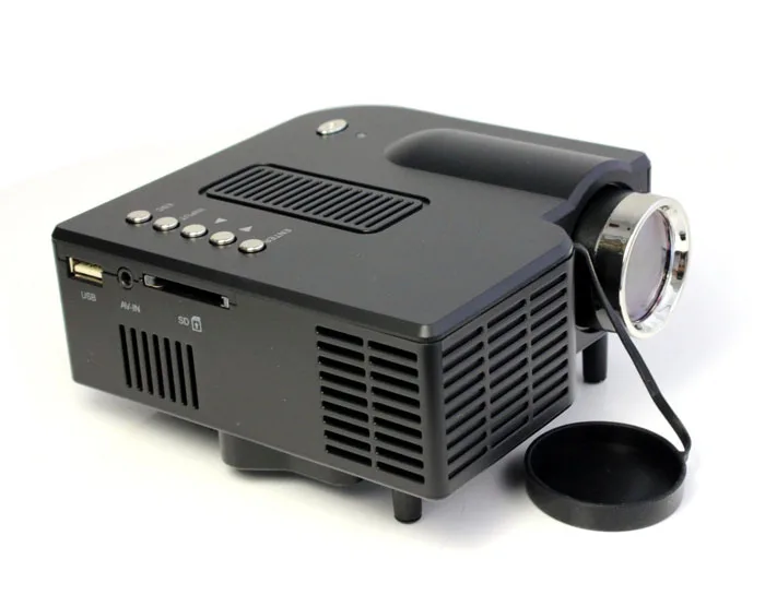 Портативный мультимедийный светодиодный проектор для домашнего Кино Театр Поддержка AV VGA USB SD HDMI черный 23 января