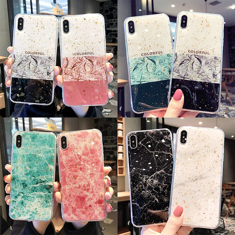 M. uruoi золотой клей для фольги текстурный чехол iPhone 6 6s 7 8 Plus X XR XS Max мягкий ТПУ