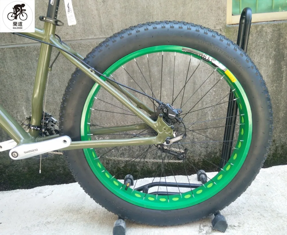 Clearance Kalosse  Snow bike  mountain bicycle    21/24/27/ 30 speed   26*4.0 inch  tires  Beach  mountain  bike 6