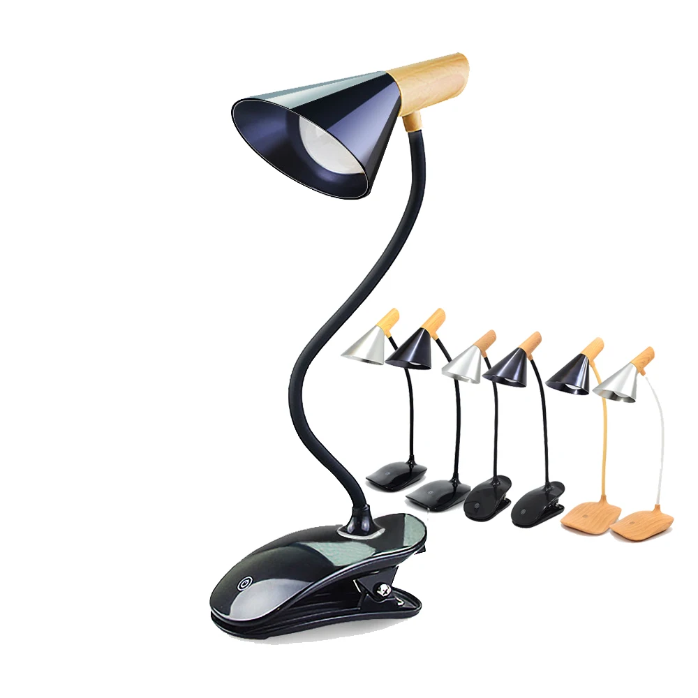 

Atotalof LED Desk Lamp USB Charging Eye-protection LED Read Light 3-Level Brightness Color Clip Table Lamp Smart Touch Switch