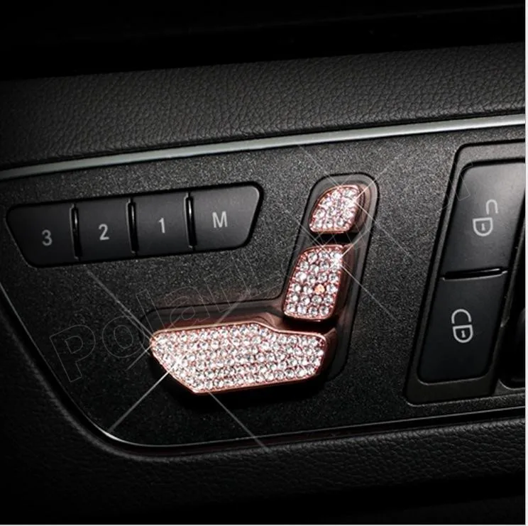 Для M-ercedes для B-enz E-Class GLA/GLK/ML/GL s/eat Регулируемый кожух наклейка для интерьера алмазное украшение 6 шт. 3 цвета