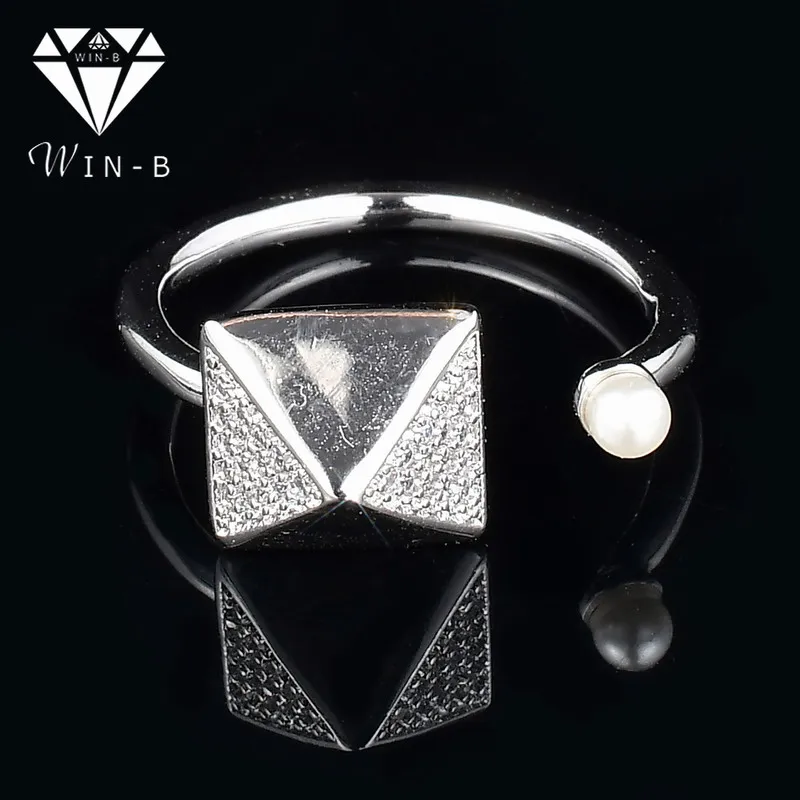 Регулируемые открытые модные готические золотистые женские кольца с жемчугом