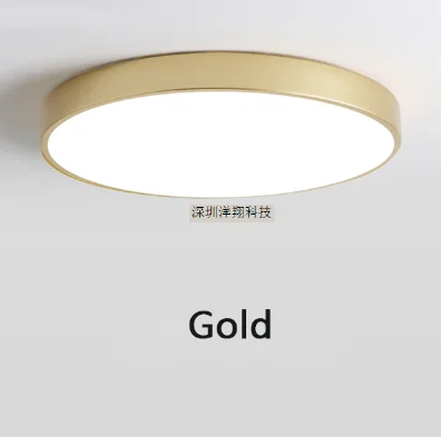 Gold Современный светодиодный потолочный светильник для гостиной, спальни, светильник для коридора, балкона, светодиодный потолочный светильник для кухни, потолочный светильник с поверхностным креплением - Цвет корпуса: Gold