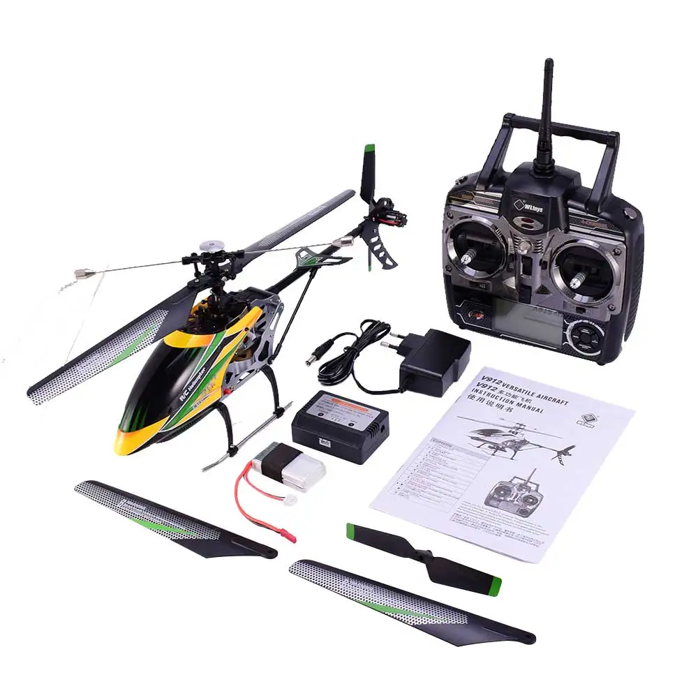 WLtoys V912 воздушный танцор самолет 4CH бесколлекторный р/у вертолет с гироскопом с одним лезвием с головным фонарем RC Дрон Квадрокоптер