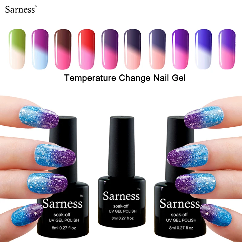 Temperature Change Color UV Gel Nail Polish Manicure 8ml LED UV Nail