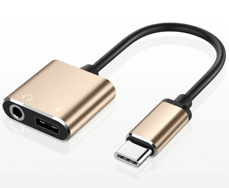 50PCS LOT DHL Free Shipping USB C Type C To 3 5mm Audio Cable Adapter Aux Headphone Jack For Huawei XIAOMI Macbook With Package