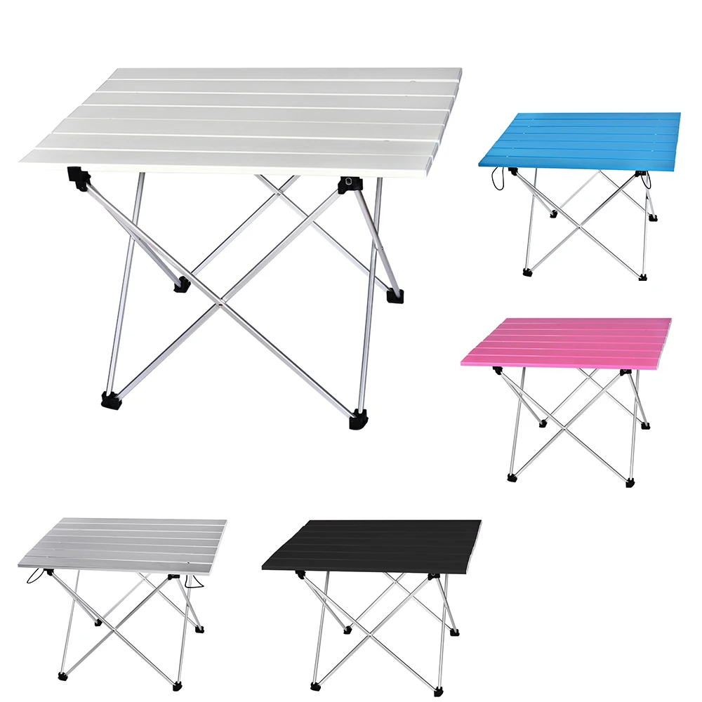 

Portable Table Foldable Folding Camping Hiking Desk Computer Bed Traveling Outdoor Picnic New Al Alloy Ultra-light