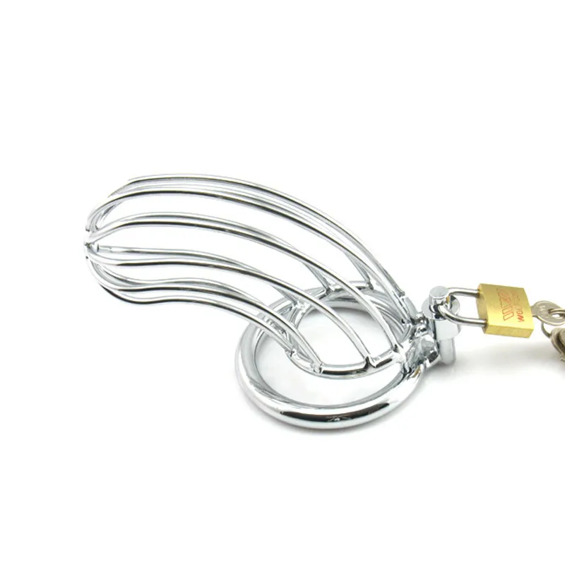 Stainless Steel Male Chastity Device Penis Ring Cock Cage Virginity Lock Rings Sex Toys for Men 40mm/45mm/50mm