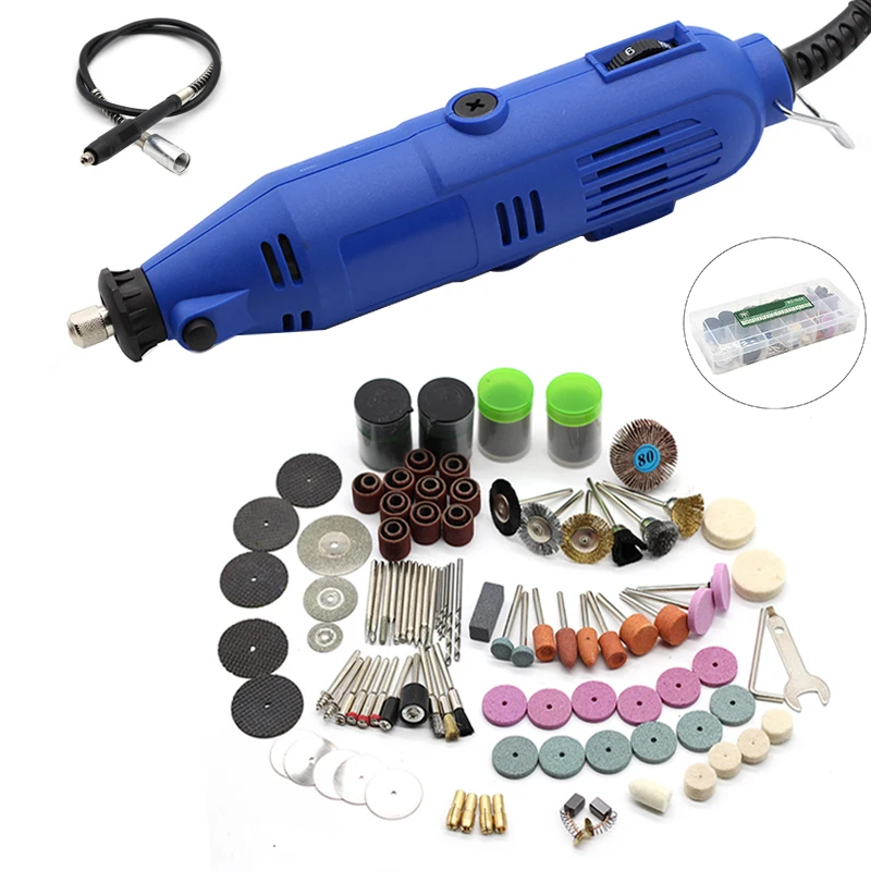 

Mini Drill Rotary Tool With Flex Shaft 160pcs Grinding Accessories Set Multifunction Mini Engraving Pen For Dremel Tools