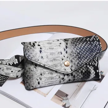 

2020 new women's snake pattern PU belt bag small square bag fashion wild casual snakeskin belt bag wallet handbag поясная сумка
