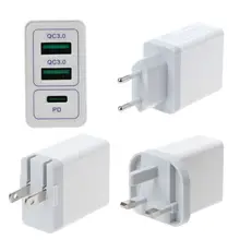 1 шт. Новинка 3в1 QC 3,0 type C PD быстрое зарядное устройство двойной USB адаптер питания для samsung huawei IOS сотовый телефон планшет