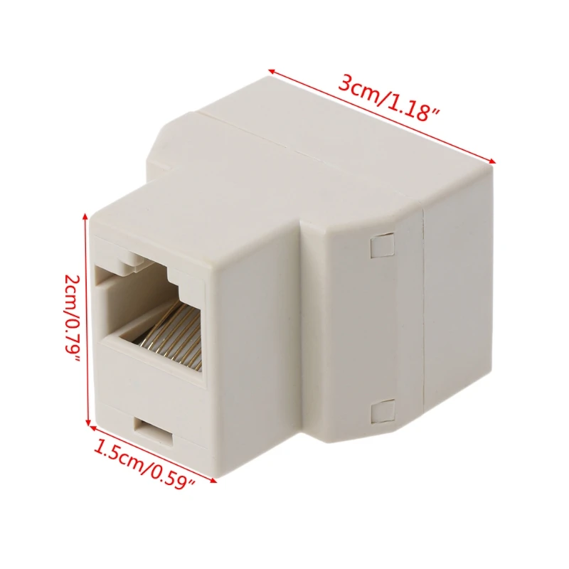 RJ45 CAT5 CAT5E сети Ethernet 1to2 разъем адаптера