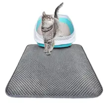 Folding Cat Litter Trapper Mat Waterproof Honeycomb Sifting Pad Protect Floor Carpet Eco-friendly EVA Foam Trash Pad