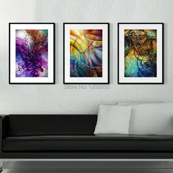 

3 Pieces Abstract Hand Painted Oil Painting On Canvas Wall Decor Art Picture For Living Room Free Shipping