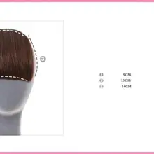 Горячая Красивая заколка для девочек на клипсах накладные волосы короткая челка для наращивания волос кусок Aug 1