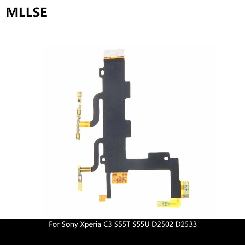 Для sony Xperia C3 S55T S55U D2502 D2533 кнопка включения/выключения питания и кнопки увеличения/уменьшения громкости гибкий кабель
