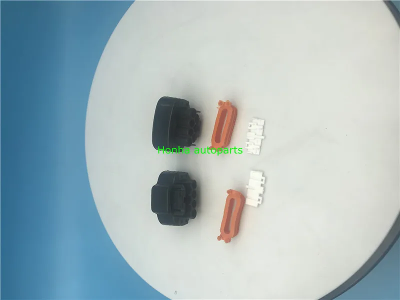 5 Sets DJ7041A-2.2-21 Distributor Crank 4 Pin Female Wire Connector TPS Boost Sensor Oval Ignition Coil Connector