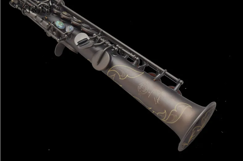 Изогнутый саксофон сопрано, черный-подходит как для профессионалов, так и для студентов