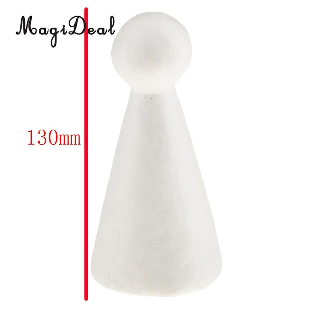 MagiDeal 5pcs/Lot Cone/Doll/Plane/Rabbit Styrofoam Foam Ornaments for Handmade DIY Modelling Crafts Xmas Christmas Trees Decor