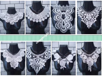 

NEW 1pcs Lace collar 15 Style beautiful flower and heart Venetian lace Decoration decoration, lace fabric Sewing accessories