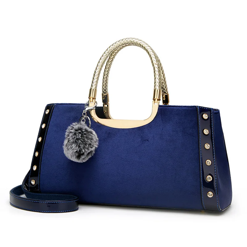 

2019 Female Totes Velvet Women Handbag Vintage Velour Crystal Women Evening Bag Party Bride Clutch Crossbody Bag Purse