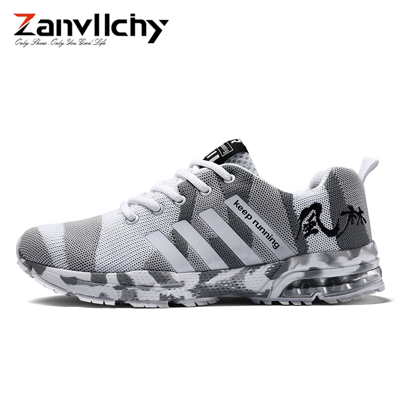 

ZANVLLCHY Breathable Mesh Men Sneakers Air Cushion Casual Shoes Winter Sneakers for Men Lightweight Mens Trainers Big Size 38-46