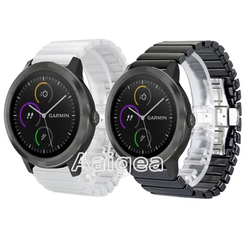 

Ceramic Butterfly Buckle Band Strap For Garmin Vivoactive 3 SmartWatch Luxury Replacement Wristband for garmin vivoactive 3 band
