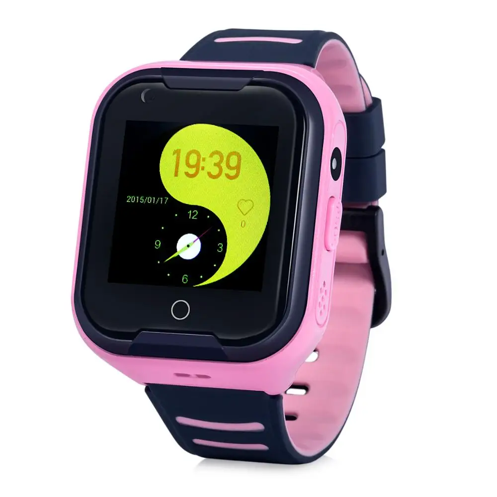 Wonlex дети 4G Видеозвонок Дети gps Смарт часы водонепроницаемый IP67 плавательные Часы Анти-потеря GPRS позиционирование Детские лучшие подарки - Цвет: KT11-Pink