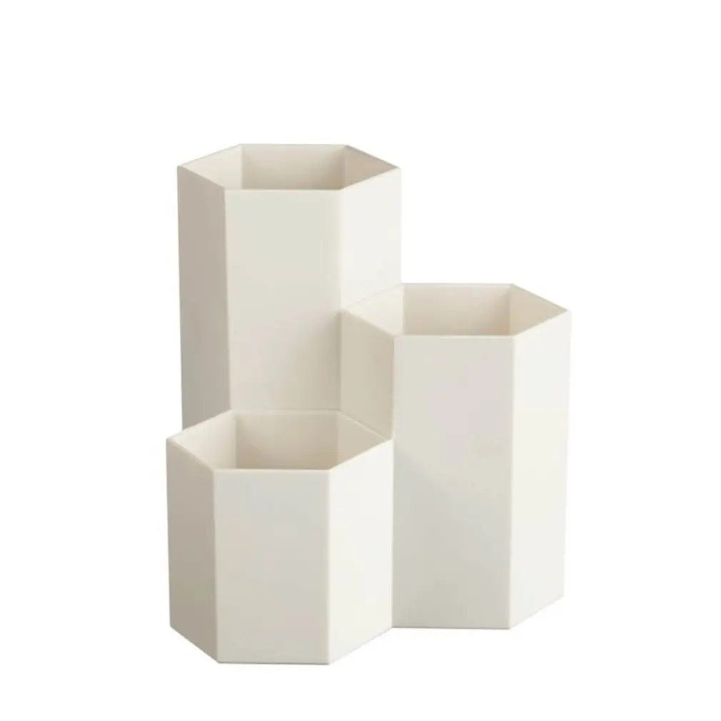 

SD-3619 Multipurpose Plastic Pencil Cup Pen Holder Hexagon Vase Desktop Stationery Pot Desk Organizerr For Student School