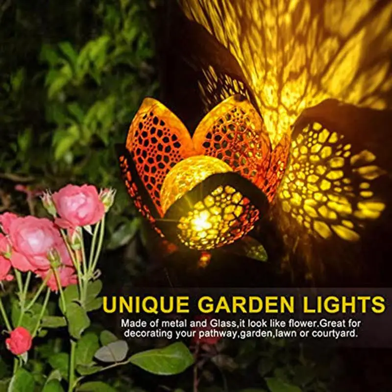 

2 LED Solar Light Garden Lawn Landscape Decorative Lamp Outdoor Waterproof Flower Light Decorative Lights for Yard
