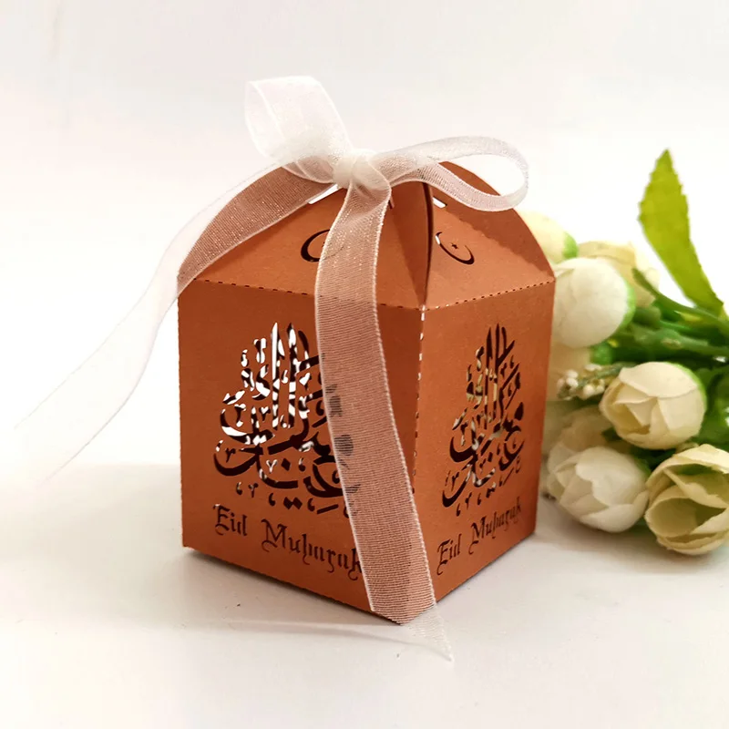 50 шт./компл. Islamic Eid Mubarak вечерние подарочные коробки Happy Ramadan Kareem украшения для