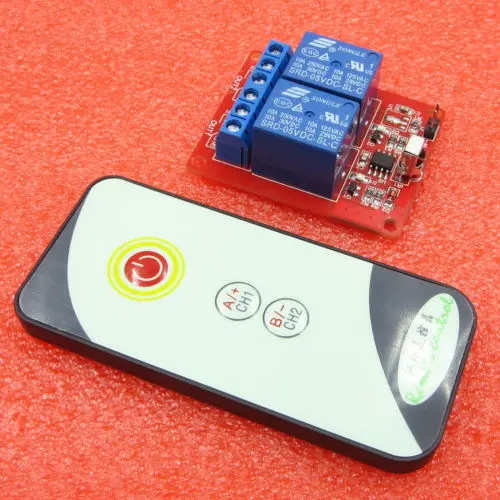 Controll Switch Relay Module Board Two Channel 2CH 12V IR Infrared Remote