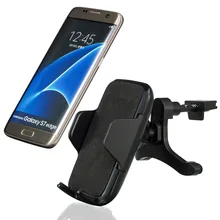 360 Rotation Wireless Car Charger Air Vent Mount Holder Charger for Samsung S7/S7 Plus/S6/S6 Edge(Plus) and Other Qi Smartphone