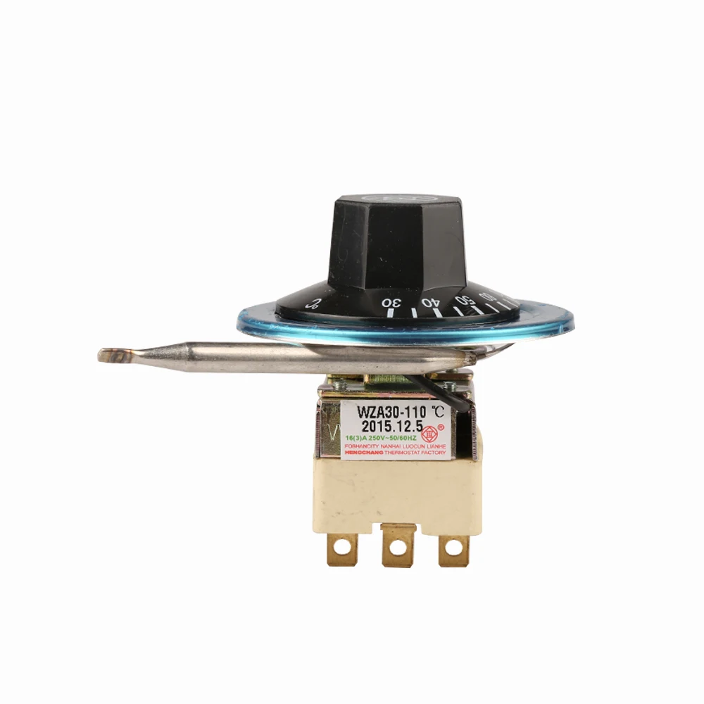 30110℃ Mechanical Electric Oven Temperature Switch Thermostat For Heating Element 3 Pin
